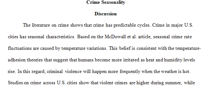 seasonal crime rate fluctuations