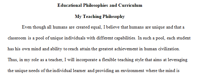 Teaching philosophy