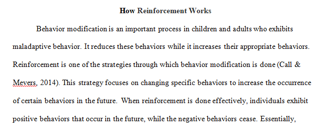 positive and negative reinforcement