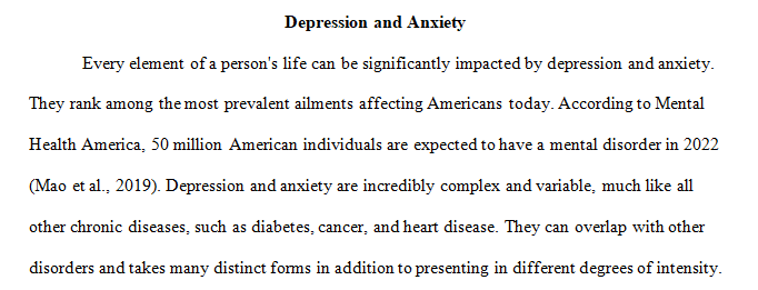 Depression and anxiety