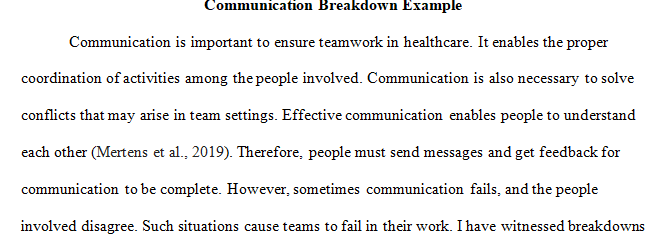 communication and professional collaboration