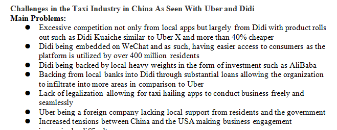 The Case Write-Up: Case: Uber