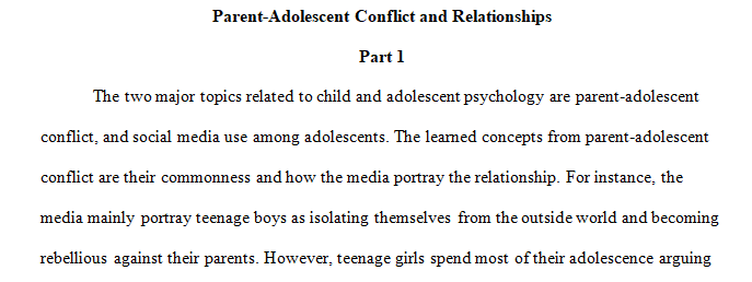 child and adolescent psychology 