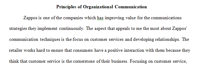 organizational communication