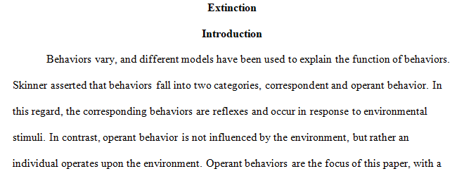 concept of extinction