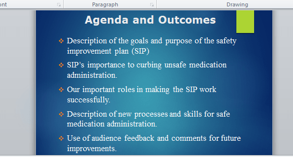 administration improvement plan