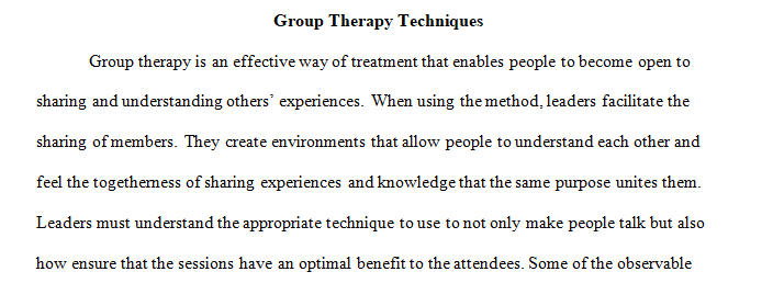 Group therapy can alleviate feelings of isolation 