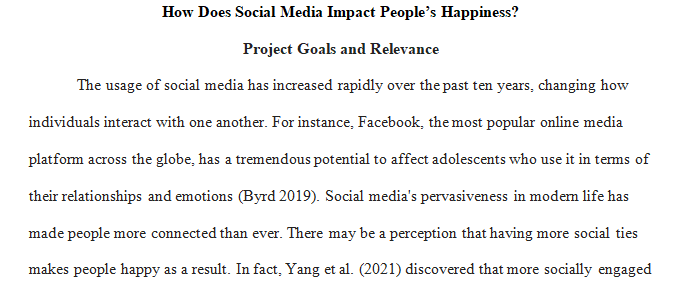 How does social media impact people's happiness?