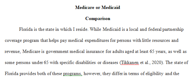 difference between Medicare and Medicaid programs