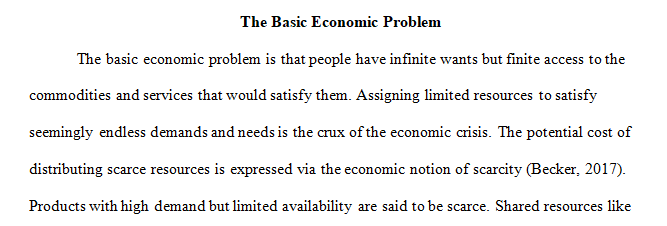 what is the basic economic problem