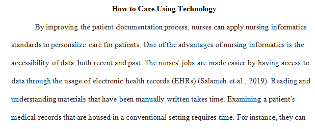 apply nursing informatics standards 