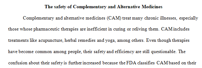 complementary medicine