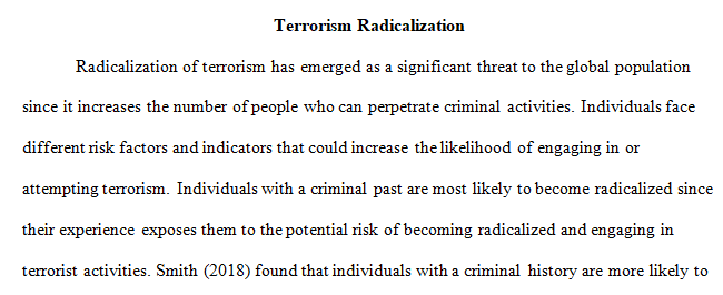 processes of radicalization