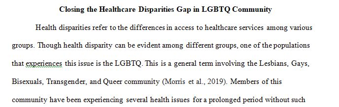 disparities gap in the LGBTQ community