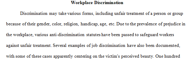 Not all discrimination is prohibited by law