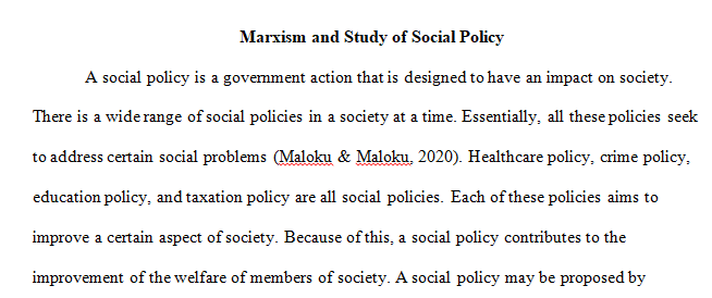 study of social policy