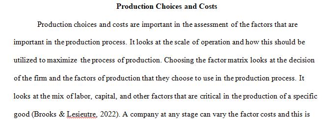 Choosing the Factor Mix