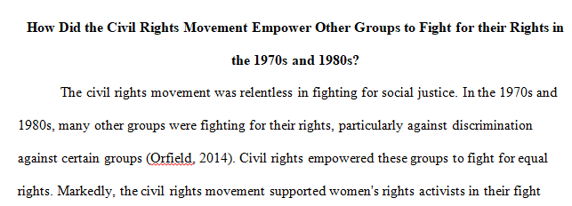 How did the civil rights movement empower