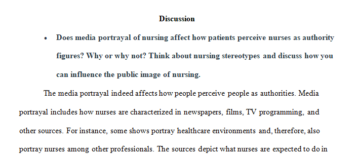 how patients perceive nurses as authority figures