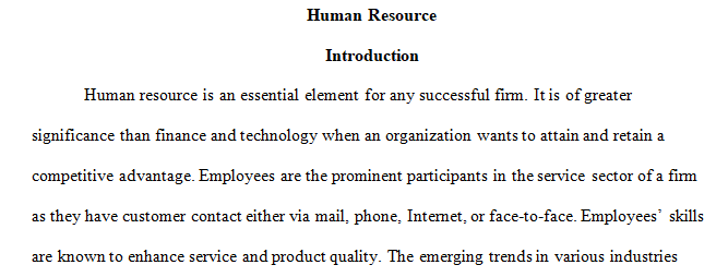 historical and current in Human Resources