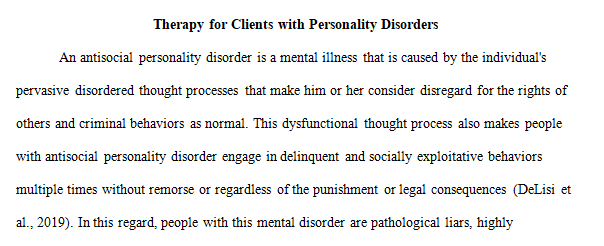 personality disorders