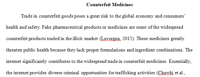 Counterfeit medicines