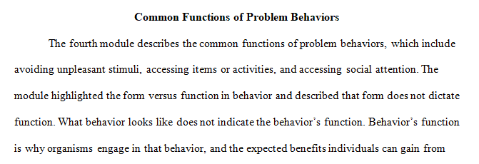 problem behavior