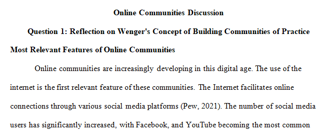 use of social media and virtual communities