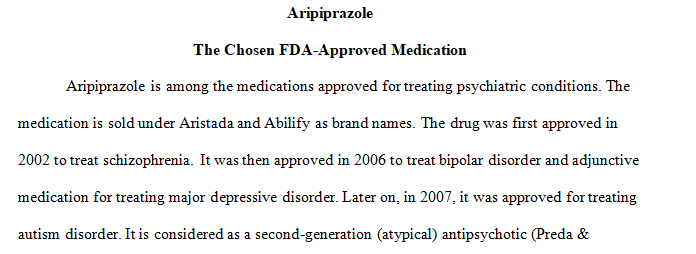 medication currently used in psychiatry