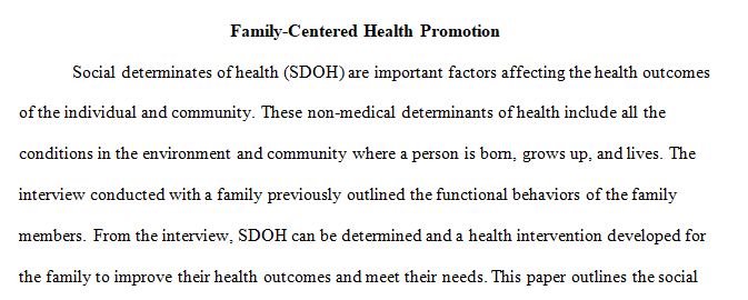 family health status