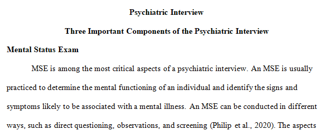 psychiatric interview