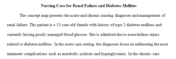 acute and chronic stages 