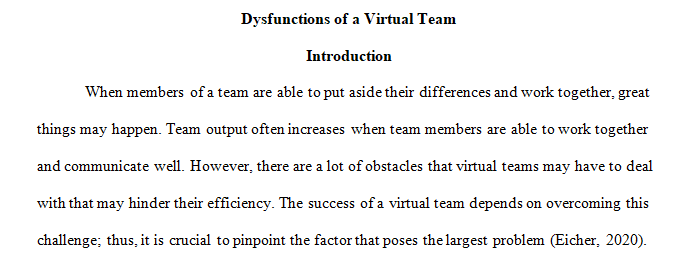 Virtual teams