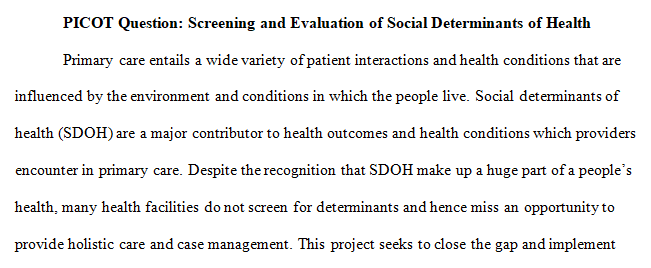 Screening and Evaluation