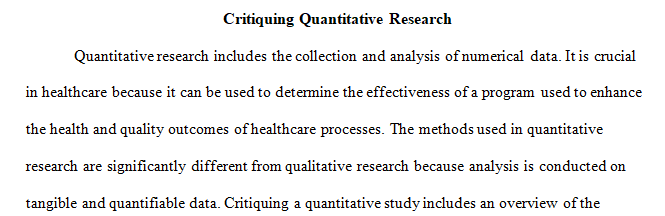 quantitative research