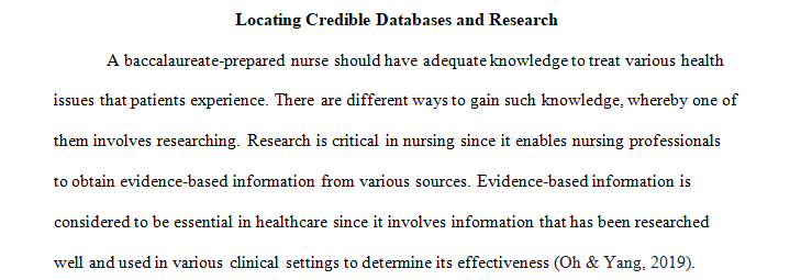 databases that are relevant to EBP