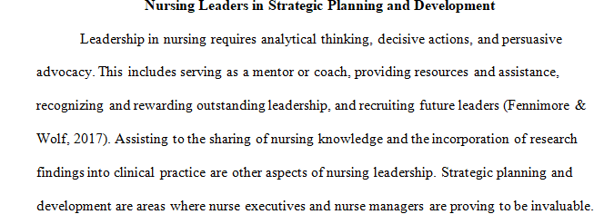 What nurse leader strengths