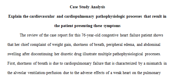 cardiovascular and cardiopulmonary 