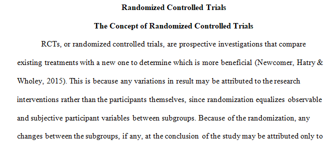 randomized controlled trials