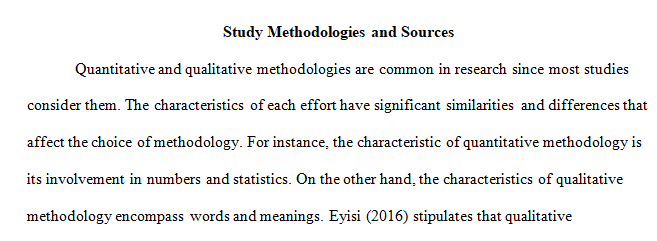 quantitative and qualitative methodologies