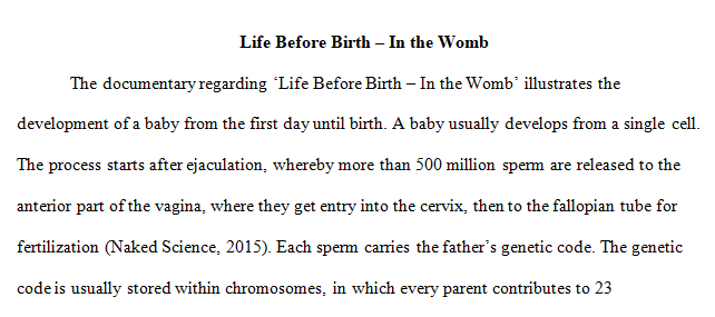 Life Before Birth