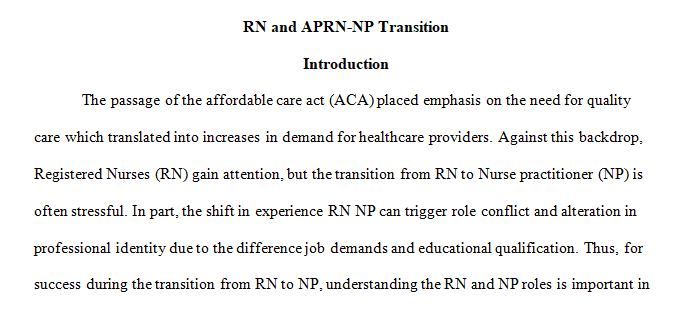 differences between an RN and APRN-NP