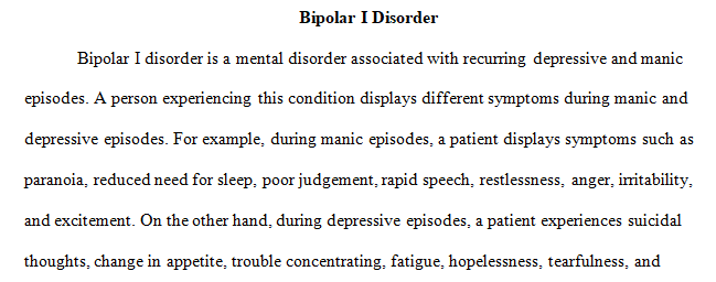 bipolar and bipolar and related disorders