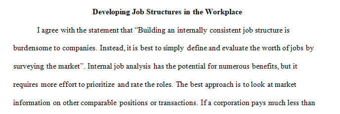 job structure is burdensome to companies