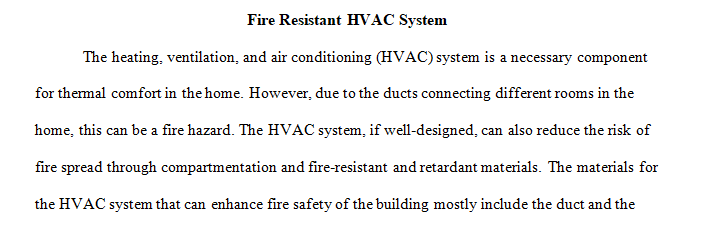 paper regarding HVAC