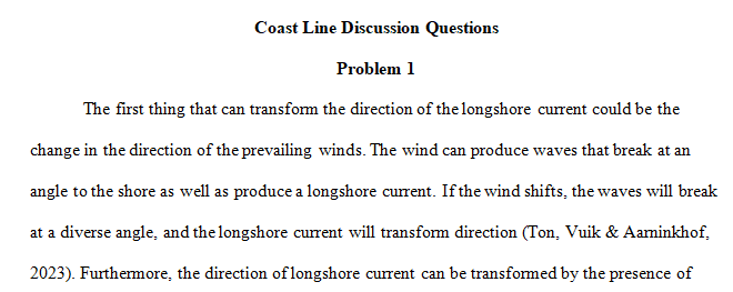 longshore current and resulting transport