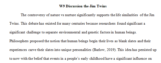 similarities in the life of the Jim Twins