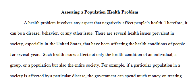 population health problem 