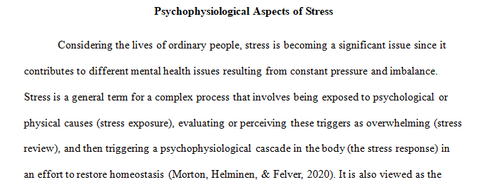 psychophysiological aspects of stress