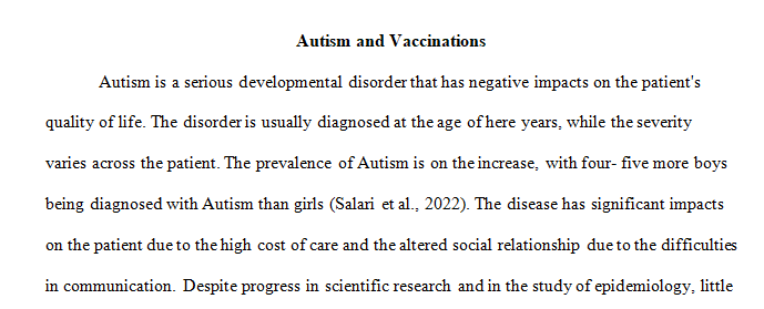 autistic spectrum disorder